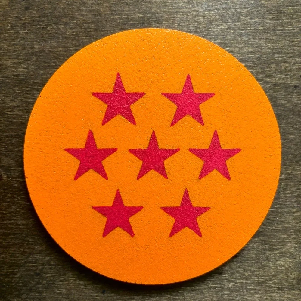 Dragon Ball Painted Coasters Lot of 7